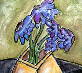 Violets In Bloom1